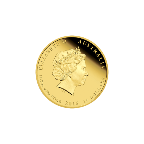 1/10 oz 2016 Lunar Year of the Monkey Colourized Gold Proof Coin | Perth Mint