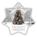 Pièce 1 once d'argent Épreuve numismatique en forme d'étoile de Noël 2015 | Monnaie de Perth