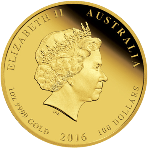 1 oz 2016 Lunar Year of the Monkey Colourized Gold Proof Coin | Perth Mint