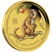 1 oz 2016 Lunar Year of the Monkey Colourized Gold Proof Coin | Perth Mint
