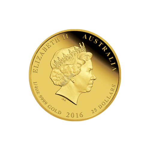 1/4 oz 2016 Lunar Year of the Monkey Colourized Gold Proof Coin | Perth Mint