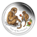 1 oz 2016 Lunar Year of the Monkey Colourized Silver Proof Coin | Perth Mint