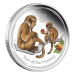 1 oz 2016 Lunar Year of the Monkey Colourized Silver Proof Coin | Perth Mint