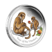 Pièce 1/2 once d'argent coloré Épreuve numismatique Lunaire Année du Singe 2016 | Monnaie de Perth