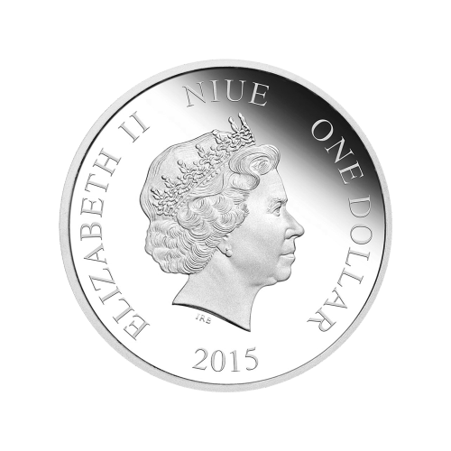 Pièce 1/2 once d'argent Épreuve numismatique Vœux de fin d'année Disney 2015