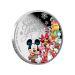 Pièce 1/2 once d'argent Épreuve numismatique Vœux de fin d'année Disney 2015