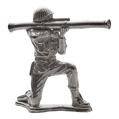 1 oz Army Men Stovepipe Silver Soldier | Elemetal Mint