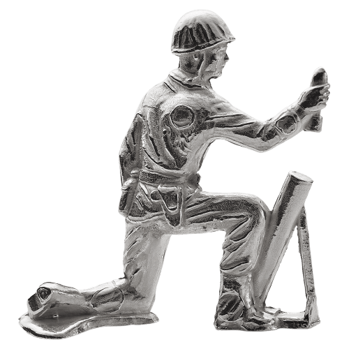 1 oz Army Men Gunner Silver Soldier | Elemetal Mint