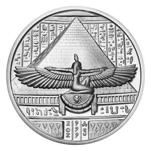 Ronde 2 onces d'argent Très haut relief Cléopâtre | Elemetal Mint