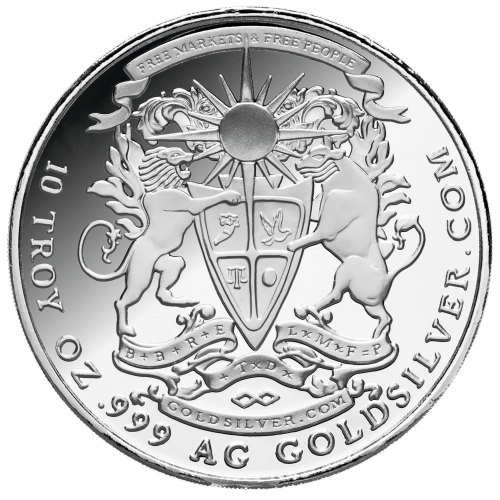 Ronde 10 onces d'argent Épreuve numismatique Les anciens modernes - Niké 2015