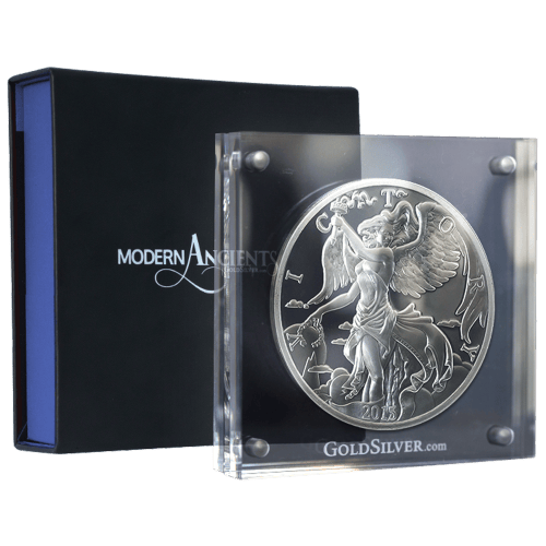 Ronde 10 onces d'argent Épreuve numismatique Les anciens modernes - Niké 2015