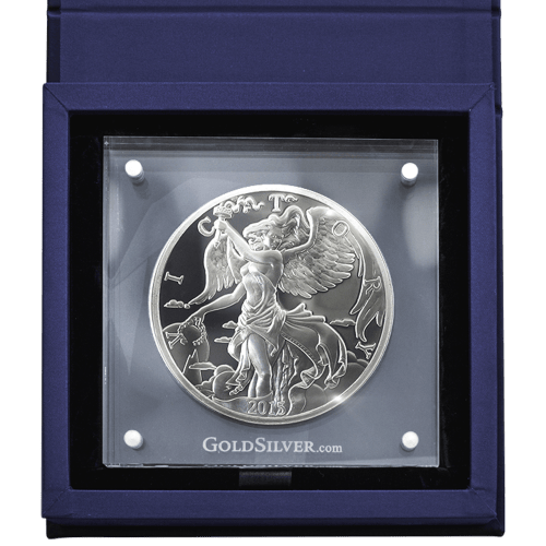 Ronde 10 onces d'argent Épreuve numismatique Les anciens modernes - Niké 2015