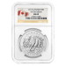 Pièce 1 once d'argent Bison des bois NGC MS-69 avec étiquette Canada 2013