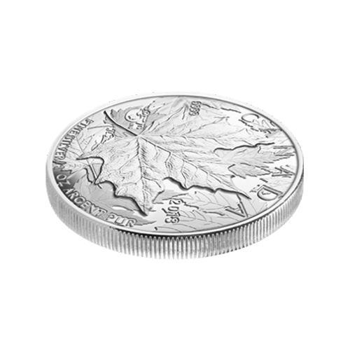 Pièce 1 once d'argent Épreuve numismatique Haut relief Piedfort 25e anniversaire de la Feuille d'érable 2013