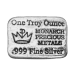 1 once Lingot d'argent coulé à la main | Monarch Precious Metals