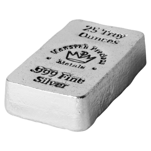 25 oz Hand Poured Silver Bar | Monarch Precious Metals