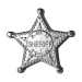 5 oz Hand Poured Sheriff Badge | Monarch Precious Metals