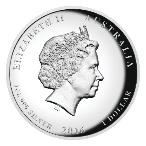 1 oz 2016 Lunar Year of the Monkey High Relief Silver Coin | Perth Mint