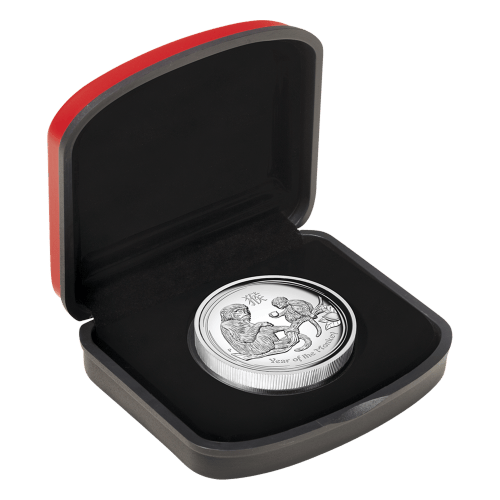 1 oz 2016 Lunar Year of the Monkey High Relief Silver Coin | Perth Mint
