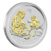 1 oz 2016 Lunar Year of the Monkey Gilded Silver Coin | Perth Mint