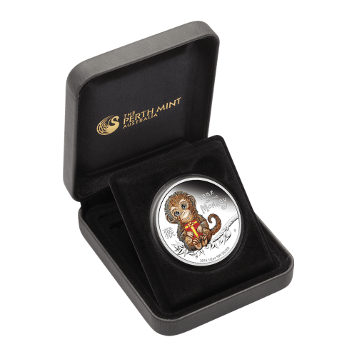 1/2 oz 2016 Baby Monkey Silver Proof Coin | Perth Mint