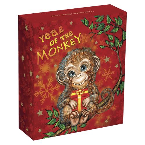 1/2 oz 2016 Baby Monkey Silver Proof Coin | Perth Mint