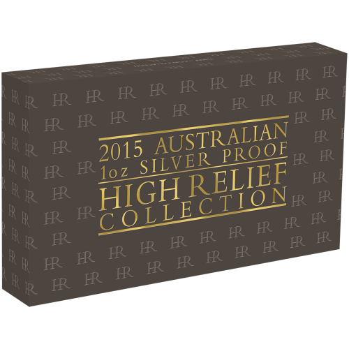 Set of 3 x 1 oz 2015 Australia High Relief Silver Proof Coins | Perth Mint