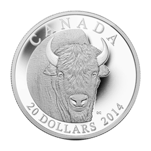 1 oz 2014 The Bison: A Portrait Silver Proof Coin | Royal Canadian Mint
