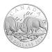 Pièce 1 once d'argent épreuve numismatique Bison : le combat 2014