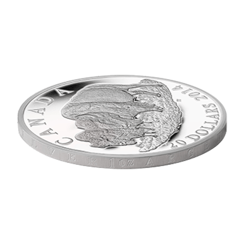 1 oz 2014 Bison: The Bull and his Mate Silver Proof Coin
