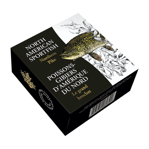 1 oz 2015 North American Sportfish: Northern Pike Silver Proof Coin | Royal Canadian Mint