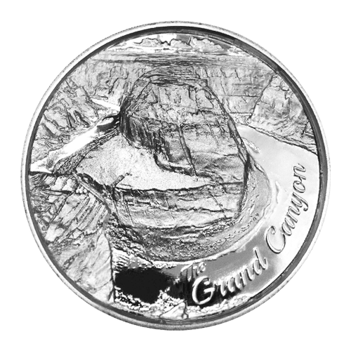 2 oz American Landmarks Series Grand Canyon Ultra High Relief Silver Round | Elemetal Mint