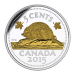 Pièce 1 once d'argent 5c Hommage au Nickel canadien : Le castor 2015 | Monnaie royale canadienne