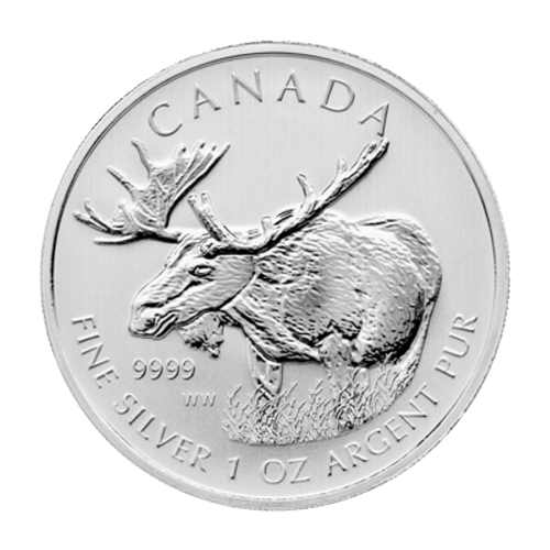 Buy 1 oz 2012 Canadian Moose Perfect Silver Coins | Silver Gold