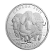Pièce 1 once d'argent 100 $ pour 100 $ Bœuf musqué 2015