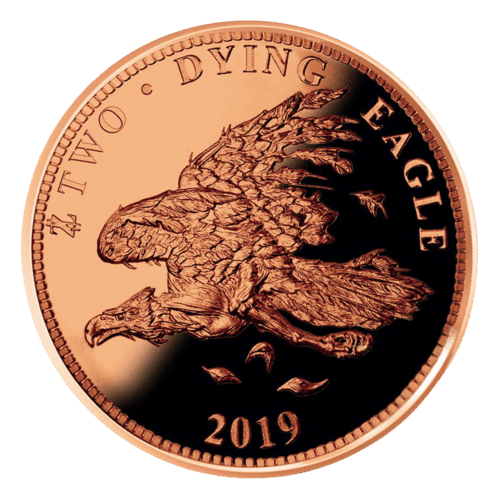 1 oz Zombucks Dying Eagle Copper Round | Elemetal Mint