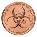 1 oz Zombucks Dying Eagle Copper Round | Elemetal Mint