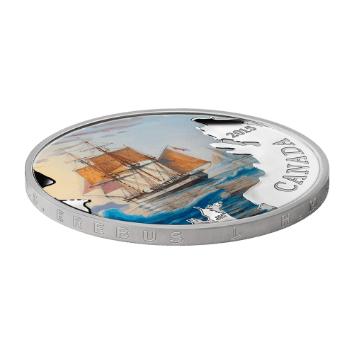 1 oz 2015 Lost Ships in Canadian Waters Series | Franklin's Lost Expedition Silver Proof Coin