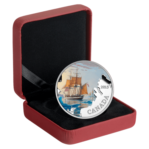 1 oz 2015 Lost Ships in Canadian Waters Series | Franklin's Lost Expedition Silver Proof Coin