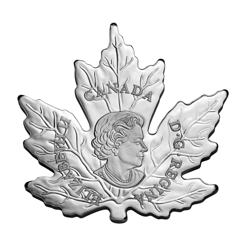 1 oz 2015 Canadian Maple Leaf Shaped Silver Proof Coin | Royal Canadian Mint