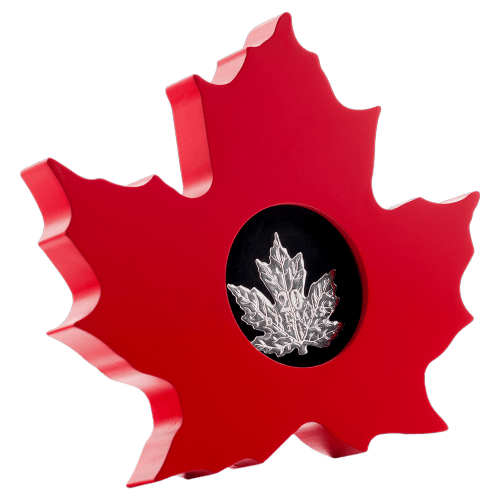 1 oz 2015 Canadian Maple Leaf Shaped Silver Proof Coin | Royal Canadian Mint