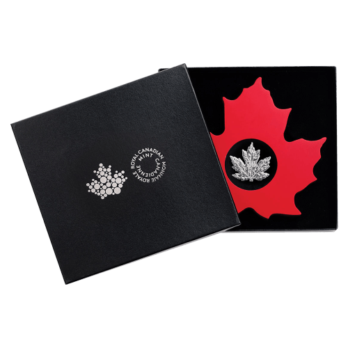 1 oz 2015 Canadian Maple Leaf Shaped Silver Proof Coin | Royal Canadian Mint