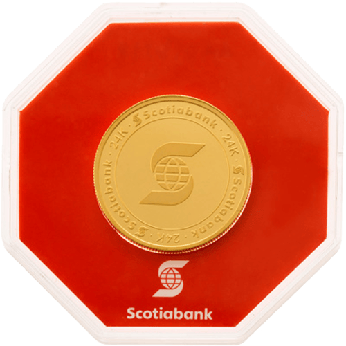 1 oz Scotiabank Gold Round | Valcambi