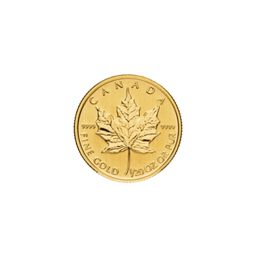 1/20 oz Random Year Canadian Maple Leaf Gold Coin | Royal Canadian