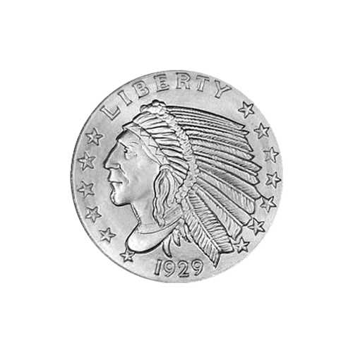 1/4 oz Incuse Indian Mint Error Silver Round