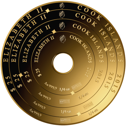 1 oz 2015 Armillary Gold Coin | Valcambi