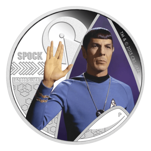 1 oz 2015 Star Trek Spock Silver Proof Coin | Perth Mint