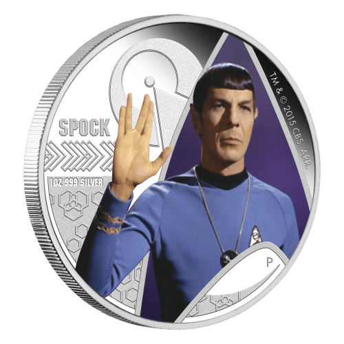 1 oz 2015 Star Trek Spock Silver Proof Coin | Perth Mint