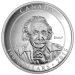 Pièce 10 onces d'argent spéciale Épreuve numismatique Albert Einstein et la théorie de la relativité 2015