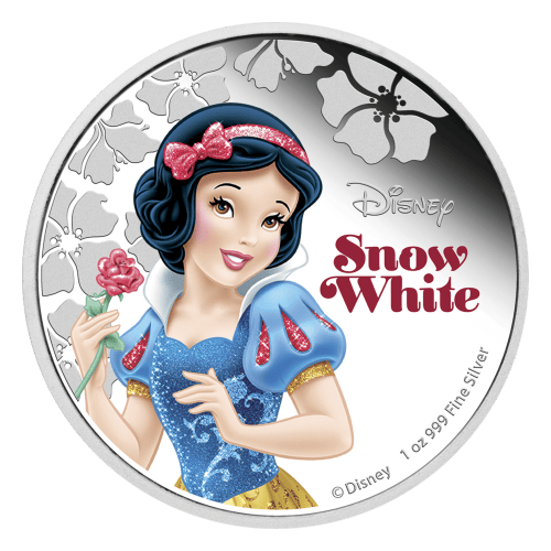 Pièce 1 once d'argent Princesse Disney Blanche Neige 2015